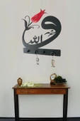 AYDİZAYN Vav Anahtar Askısı ve 2 Lale Anahtarlık - 1