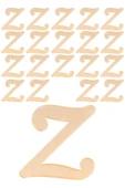 Ay Hediyelik 20 Adet Karışık Pleksi Harf 4cm Gold - 1