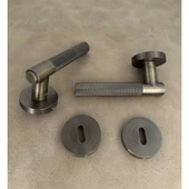 Rivax Meta Antik Sarı Zamak Yuvarlak Rozetli Oda Kapı Kolu 1 Takım thumbnail 1