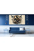 Ti PlayTİ-PLAY TAKESHI 60X90CM MODERN SAMURAY PVC ÇERÇEVESİZ TABLO - 1