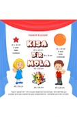 Ti PlayKarne Günü Okul Pano Süsü ( Kısa Bir Mola yazılı)  Kırmızı - 2