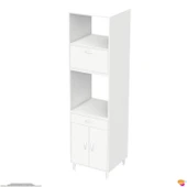 Modilayn JOLLY Ankastre Dolap (60x239.7x56 cm): 1 Çekmece, 3 Kapak, 4 Göz Raflı Mutfak, Kiler Dolabı - 8
