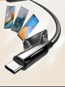 240W USB C Tipi C Kablo Pd3.1 48V 5A Süper Hızlı Şarj Kablosu Tip C iPhone Xiaomi Samsung Macbook - 4