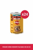 Pedigree Sığırlı Konserve Köpek Mama 24 X 400 G - 1