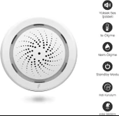 Akıllı İç Ortam Siren - Isı/Nem Ölçer, WiFi, Google Asistan, Tuya - 4