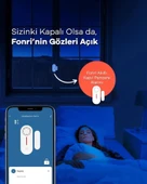 Akıllı Kablosuz Kapı Pencere Alarmı Akıllı Kablosuz Kapı Pencere Alarmı Akıllı Kablosuz Kapı Pencere Alarmı Akıllı Kablosuz Kapı/Pencere Alarmı - WiFi, Mobil Bildirim, Tuya - 3