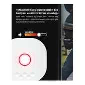 Akıllı Pratik Alarm Seti; Akıllı Alarm, 3x Akıllı Kapı Pencere ve 1x Akıllı Hareket Sensörü, Kumanda - 3