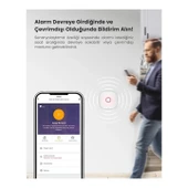 Akıllı Pratik Alarm Seti; Akıllı Alarm, 3x Akıllı Kapı Pencere ve 1x Akıllı Hareket Sensörü, Kumanda - 5