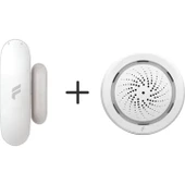 Akıllı Kablosuz Kapı Pencere Sensörü Ve Iç Ortam Nem-ısı Ölçer-siren, Wifi, Uzaktan Takip, Tuya - 1