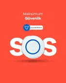 Akıllı Kablosuz Sos Panik Butonu Google Asistan Ve Tuya Destekli, Wifi, Çoklu Bildirim, Panik Butonu - 5