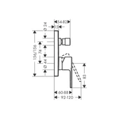 Hansgrohe Vernis Shape Ankastre Tek Kollu Banyo Bataryası - 2