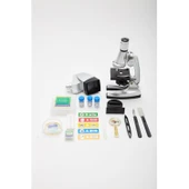 50x-100x-200x-400x-600-1200x Çocuklariçin Eğitici Projektörlü Mikroskop Seti - 1