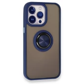 iPhone 13 Pro Kılıf Montrea Ring Yüzük Stantlı Kapak - 6