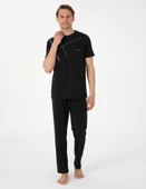 Pierre Cardin Erkek Kısa Kollu Bisiklet Yaka Pijama Takım - 8