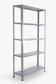 5 Katlı Civatalı Hafif Yük Rafı 200x31x93 cm Gri thumbnail 2
