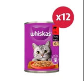 Whiskas Biftekli Konserve Kedi Maması 400 G 12X - 1