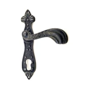 Antika Tarz Dekoratif Pirinç Mevlana Banyo Kapı Kolu - 228x48 Mm, Oksit - 1