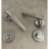 Rivax Meta İnox Zamak Yuvarlak Rozetli Wc Banyo Kapı Kolu 1 Takım - 3