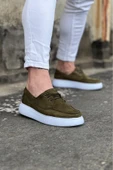 Haki Süet Ortopedik Taban Erkek Casual Ayakkabı - 3
