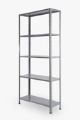 5 Katlı Civatalı Hafif Yük Rafı 200x43x93 cm Gri thumbnail 3