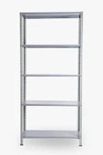 5 Katlı Civatalı Hafif Yük Rafı 200x43x93 cm Gri thumbnail 1