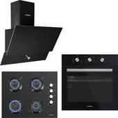 PROFİLO SİYAH TREND ANKASTRE SET (OO37P6O12D-DVK6J661-FRMA325S1) - 1