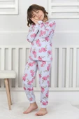 Cute Flamingo Desenli Kız Çocuk Pijama Takımı thumbnail 9
