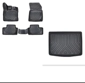 Rizline Renault Captur 2019 Sonrası 3D Paspas ve Alt Bagaj Havuzu Seti - 1