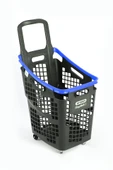 Tekerlekli Market Sepeti (Tekerlekli Alışveriş Sepeti)  65 L Mavi - 3