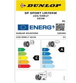 Dunlop 225/55 R17 TL 101W XL SP Sport LM705 Oto Yaz Lastiği ( Üretim Yılı: 2025 ) thumbnail 2