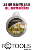 RETOOLS 3.5 MM 28 METRE ÇELİK TELLİ TIRPAN MİSİNASI - 1