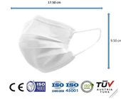 Safeone 75gr Tam Ultrasonik 3 Katlı Telli Cerrahi Maske 2x50 Adet - 1