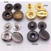 Metal Çıtçıt 54 no Alfa 50 Adet (Leathercraft, Deri Hobi) - 4