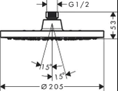 Hansgrohe Vernis Blend 200 Ecosmart Tepe Duşu - 2