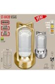 Cata Vegas Masa Lambası Şarjlı Ledli 3 Renk Işık Silver Kasa thumbnail 2