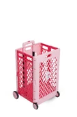 Katlanabilir Pazar Arabası Pembe - 3