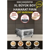 SGM Hamaratım & Elis Concept Hamarat Xl Büyük Boy Çift Rezistans Pratik Fırın 2500W Bazlama Lahmacun - 1