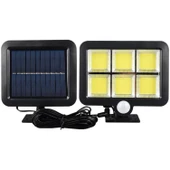 120 Cob Led Solar Panelli 3 Modlu Duvar Lambası Sky-302 - 1