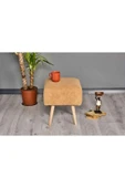 WoodyMaison Puf Mushroom Retro Kare Çok Amaçlı Puf Bench Koltuk Tabure - 3