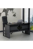 Betroya  Boss Ofis Masası Antrasit Royal Mermer, Modern ve Şık Çalışma Masası - 1