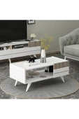 Betroya  Moon Orta Sehpa - Beyaz / Alize - 1