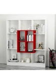 Betroya  Mars Kitaplık - Parlak Beyaz / Kırmızı - 3