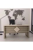 Betroya  Boss Ofis Masası Kumtaşı Traverten, Modern ve Şık Çalışma Masası - 3