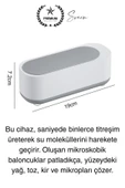 Ultrasonik Çok Fonksiyonlu Yüksek Titreşimli Yıkama Takı Saat Aksesuar Gözlük Temizleme Makinesi Usb - 2