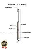 Özel Üretim Fonksiyonel USB Şarj Edilebilir Rüzgar Geçirmez Alevsiz Kamp Mum Metal Elektrikli Çakmak - 6