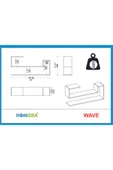 Betroya  Wave Dekoratif Duvar Rafı - 6
