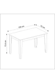 Betroya  Şimal Yemek Masası 120x72 - 5