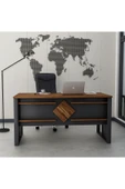 Betroya  Boss Ofis Masası Antrasit Kemençe, Modern ve Şık Çalışma Masası - 3