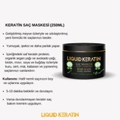 Keratin Saç Maskesi (250ML) Kuru Mat Sert Yıpranmış Yanmış Kırık Saçlar Için Onarıcı Bakım - 4