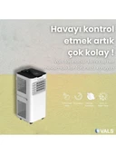 Vals AC 12 PLR 12000 Btu Uzaktan Kumandalı Dijital Mobil Klima - OUTLET thumbnail 2